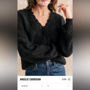 Sezane- Angelie mohair cardigan. sold out on their website
